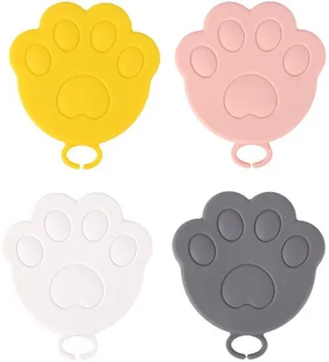 Immagine prodotto di 4 coperchi in silicone riutilizzabili per barattoli con chiusura ermetica per cani e gatti