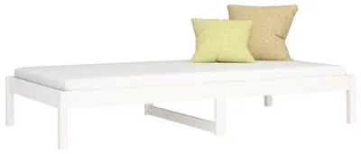 Obrázek produktu pro vidaXL Denní postel bez matrace bílá 80x200 cm borovicový masiv