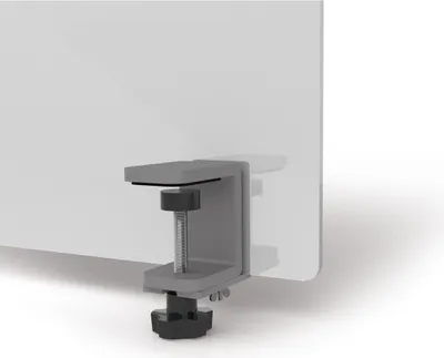 Produktbild von Magnetoplan Acryl-Hygienewand mit Klemmhaltern - 160x60cm - Transparent