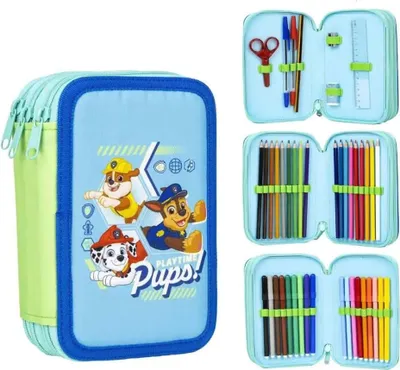 Obrázok produktu pre bHome Školský peračník trojposchodový s náplňou Paw Patrol Pups PEBH1295