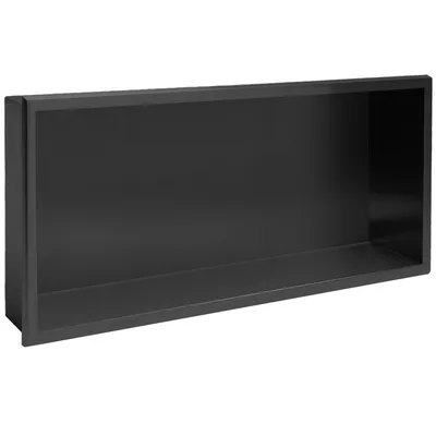Zdjęcie produktu dla PÓŁKA WNĘKOWA ŁAZIENKOWA 30x60 czarny mat