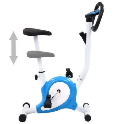 Zdjęcie produktu dla vidaXL Rower treningowy z napędem pasowym niebieski