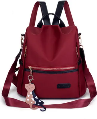 Produktbild von Damen Rucksack, Cityrucksack leger, Nylon Schultertasche Wasserdicht Anti-Diebstahl Tagesrucksack Umhängetasche Büchertasche Reise-Schultertasche Handtaschen für Frauen