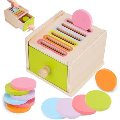 Produktbild von Omgoods – Montessori-Holzspielzeug für Kinder im Alter von 1-3 Jahren – Farbsortierspiel