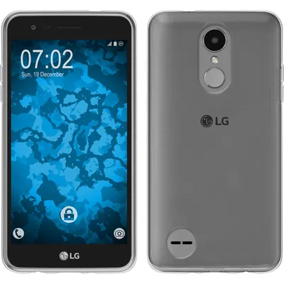 Produktbild von PhoneNatic Case kompatibel mit LG K4 2017 - Crystal Clear Silikon Hülle transparent + 2 Schutzfolien