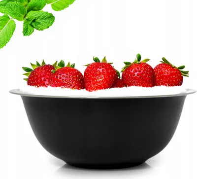 Zdjęcie produktu dla Miska Nierdzewna 22cm Czarna Kuchenna Gotowanie Pieczenie Stal Nierdzewna