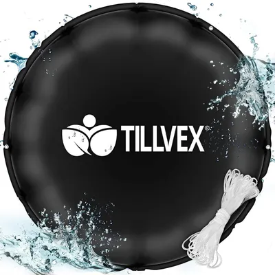 Obrázok produktu pre tillvex® bazénový vankúš zimný XXL 400cm okrúhly čierny | vzduchový vankúš vrátane opravnej sady | zimný vankúš s bezpečnostným ventilom | bazénový vankúš bazénový poťah vankúš s dvojitým švom