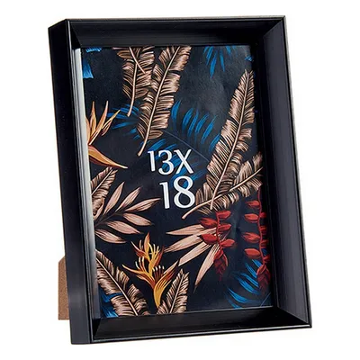 Image de Cadre photo 15,2 x 3,5 x 20,2 cm noir plastique verre (6 pièces)