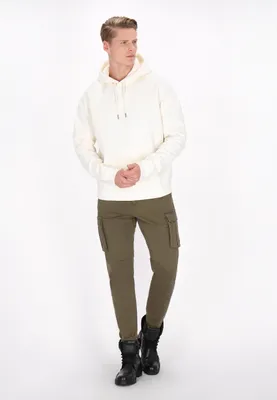 Image de Pull à capuche pour hommes SAPORTA - couleur crème, taille M