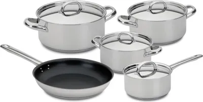 Produktbild von 5-tlg. Kochgeschirr-Set - Edelstahl - Silampos