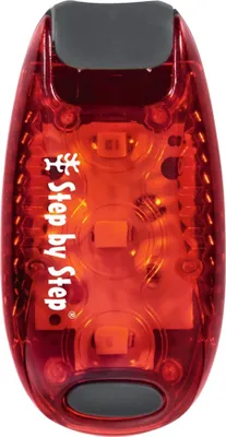 Image de Step by Step lumière LED accessoires pour cartables LED Safety Clip Light Red rouge