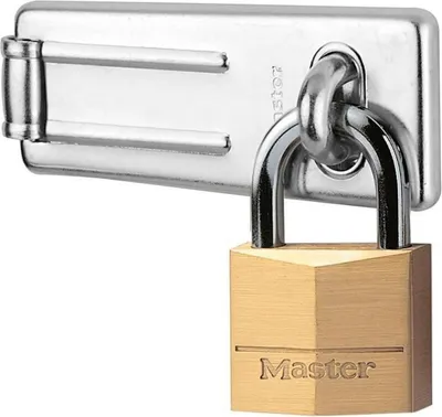 Produktbild von Master Lock 140703EURD Set aus Sicherheitsüberfalle und Vorhängeschloss mit Schlüssel