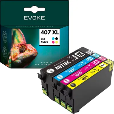 Immagine prodotto di Cartucce per Epson 407 XL ️️ WF 4720DWF 4745 DTWF 4730DTWF 4735DWF ️