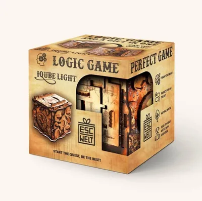Obrázek produktu pro EscapeWelt Dřevěný hlavolam iQube Light