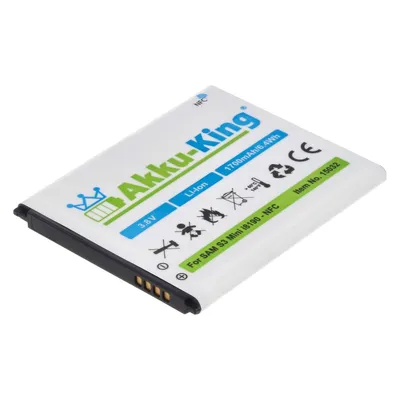 Produktbild von Akku-King 20111960, Akku, Samsung, Schwarz, Weiß, Lithium-Ion (Li-Ion), 1700 mAh, 3,8 V