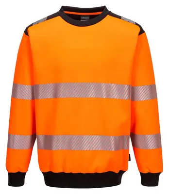 Immagine prodotto di Portwest PW379 PW3, felpa alta visibilità arancione/nera, taglia XL