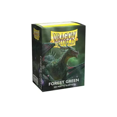 Image de Dragon Shield Standard Matte Sleeves - Forest Green (100 Sleeves)