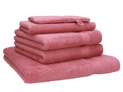 Produktbild von Betz 5-tlg. Handtuch-Set PREMIUM 1 Duschtuch 2 Handtücher 1 Gästetuch 1 Waschhandschuh  Farbe: altrosa