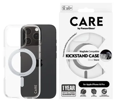 Immagine prodotto di Custodia con supporto per Iphone 16 Pro - Argento