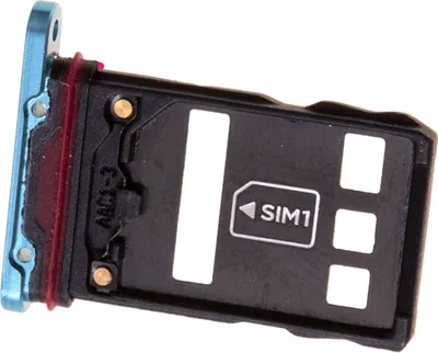 Produktbild von Huawei P30 Pro (VOG-L09, VOG-L29) Simkartenhalter und Nano-SD Card Fach, Original Ersatzteil, Aurora Blau