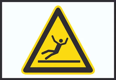 Produktbild von Achtung Rutschgefahr Symbol A5 Rückseite selbstklebend Schild