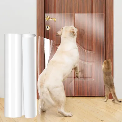 Imagen del producto de Protectores transparentes para muebles, de 500 x 30 cm, autoadhesivos, para proteger contra arañazos de gatos y perros