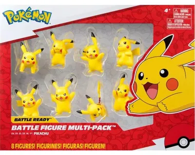 Image de Coffret pokemon : 8 figurines pikachu - pokemon battle figure - figurine action