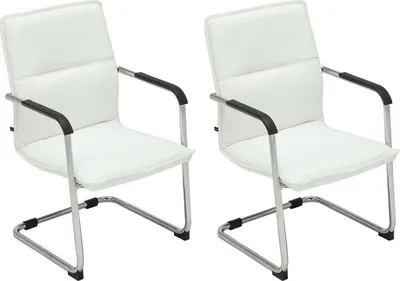 Produktbild von 2er Set Besucherstuhl HLO-CP1  weiß