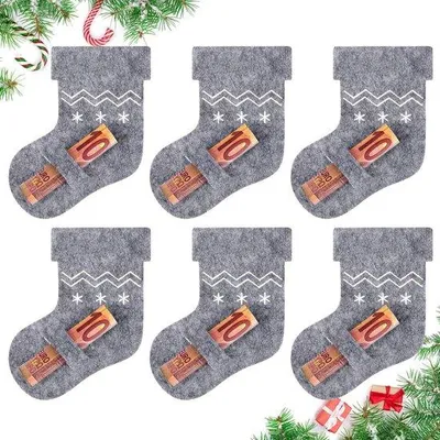 Produktbild von Kerstgeldcadeaus-Set mit 12 cm Kerstbaumdekorationen