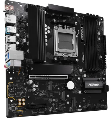 Obrázek produktu pro Asrock B850M Pro-A, AMD, Zásuvka AM5, AMD Ryzen 7000 Series, AMD Ryzen 8000 Series, AMD Ryzen 9000 Series, Zásuvka AM5, DDR5-SDRAM, 256 GB