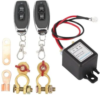 Image de Commutateur automatique de batterie principale 12 V avec 2 bornes de batterie pour voiture, bateau, marine, camion, avec télécommande