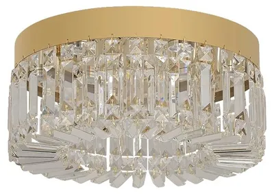 Productafbeelding van Plafondlamp, modern design, veelzijdige lichtopties, goudkleurig, 40 cm, verstelbaar