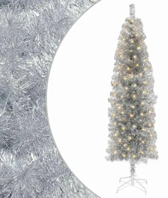 Image de vidaXL : Sapin de Noël artificiel, élancé, 180 cm, avec 300 LED