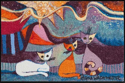 Produktbild von Salonloewe LE ONDE Fußmatte Wohnmatte Rosina Wachtmeister 50 x 75 cm
