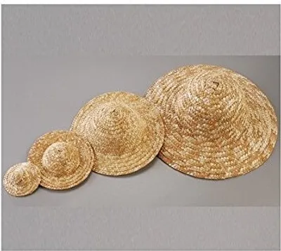 Produktbild von Strohhut, natur hell, , 6,5 cm - 1 Stück