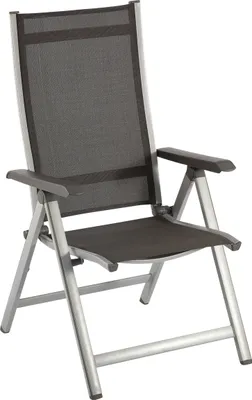 A single folding chair is shown against a white background.