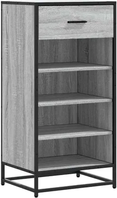 Image de Étagère à chaussures sonoma gris 48x38x97,5 cm bois ingénierie