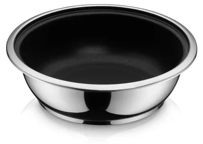 Produktbild von WMF 89.0054.0095, Rund, Allzweckpfanne, Schwarz, Edelstahl, 250 °C, Edelstahl, 1,98 l