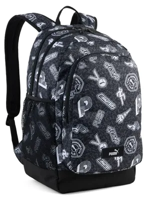 Image de PUMA sac à dos de loisirs sac à dos Academy AOP Backpack 29L PUMA Black-Running Icons AOP noir