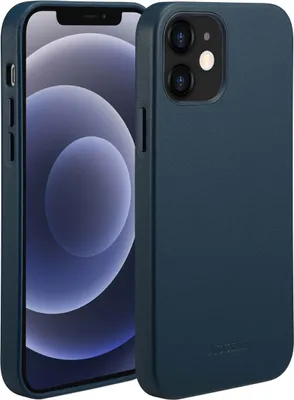 Produktbild von Accezz MagSafe Leather Backcover iPhone 12 (Pro) - Nightfall Blue
