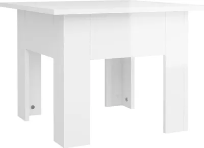 Produktbild von vidaXL Couchtisch Hochglanz-Weiß 55x55x42 cm Holzwerkstoff