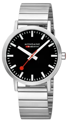 Produktbild von Mondaine Herren Uhr Classic Armbanduhr 40 mm A660.30360.16SBW Edelstahl