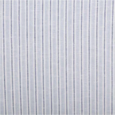 Produktbild von Viskose Leinen Stoff Meterware Streifen blau 137 cm