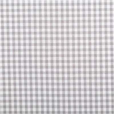 Produktbild von Baumwollstoff Meterware Popeline Yarn Dyed garngefärbt kleine Karos 2,7 mm grau weiß 144cm kariert