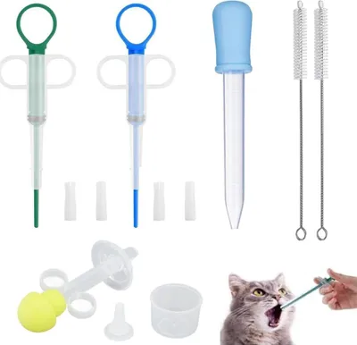Produktbild von Tablettengeber Katzen Hund Tablettenspritze ElevaPulse Pille Applikator