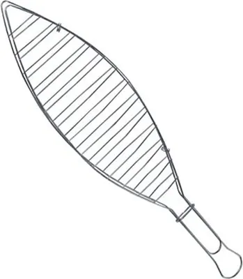 Produktbild von Fischgrillrost 41 cm Grillrost für Fisch verchromter Stahl Grillzubehör