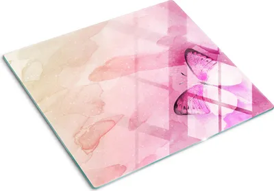 Produktbild von Glas Herdabdeckplatte 60x52 cm Spritzschutz Glasabdeckplatte Schneidebrett Abstraktes