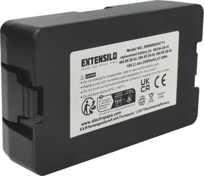 Produktbild von EXTENSILO Akku kompatibel mit Husqvarna Automower 310 Mark II, 310, 315 Mark II, 305 (2020), 315, 115 H, 305, 115H Rasenroboter (3,2Ah, 18V Li-Ion)