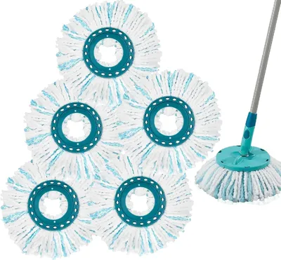 Produktbild von 5er Ersatzkopf Leifheit Clean Twist Disc Mop 2 Faser System