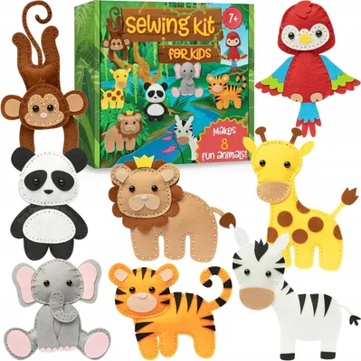 Produktbild von Zgeer Kreativ Nähset Filztiere Bastelset Geschenk Kinder